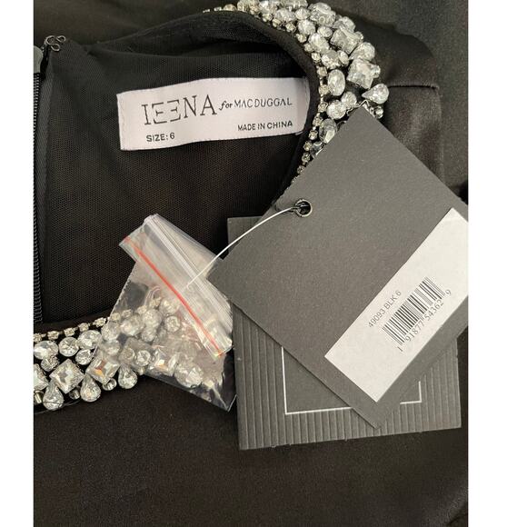 Mac Duggal NEW Size 6 Style 49093 Black Embellished Neck Sleeveless Trumpet Gown - Picture 6 of 8